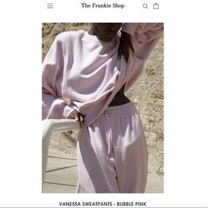 The Frankie Shop Vanessa sweatpants bubblegum pink size L